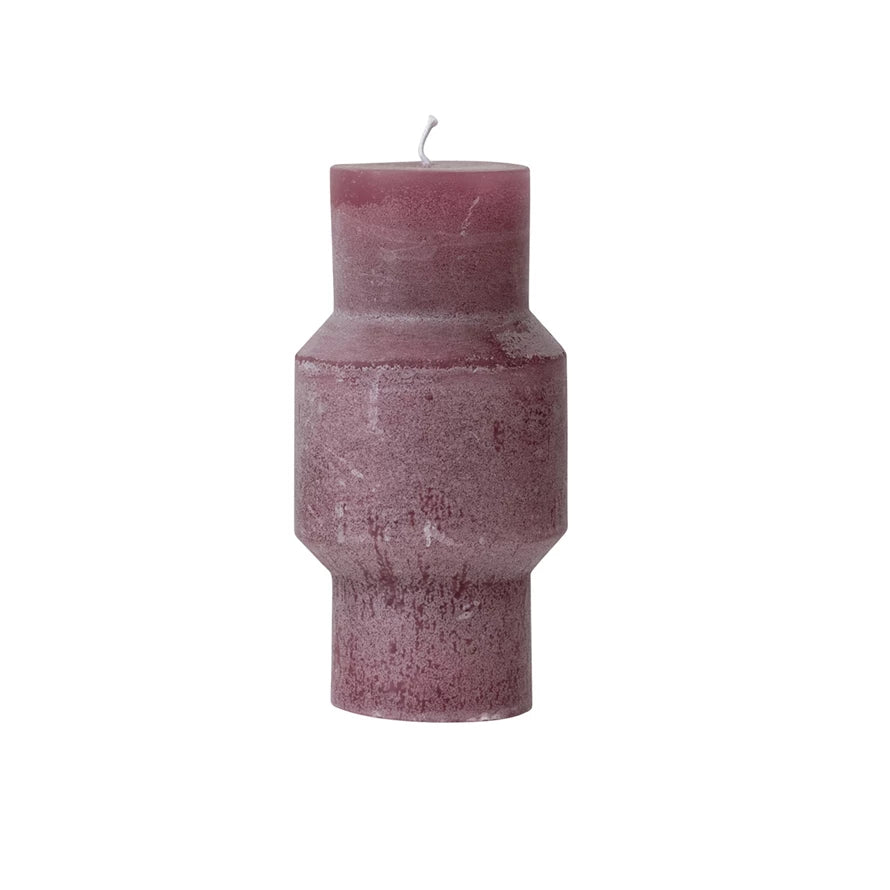 Unscented Totem Pillar Candle, Berry